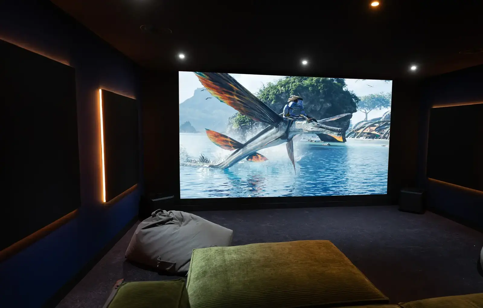 Dedicated room, large screen