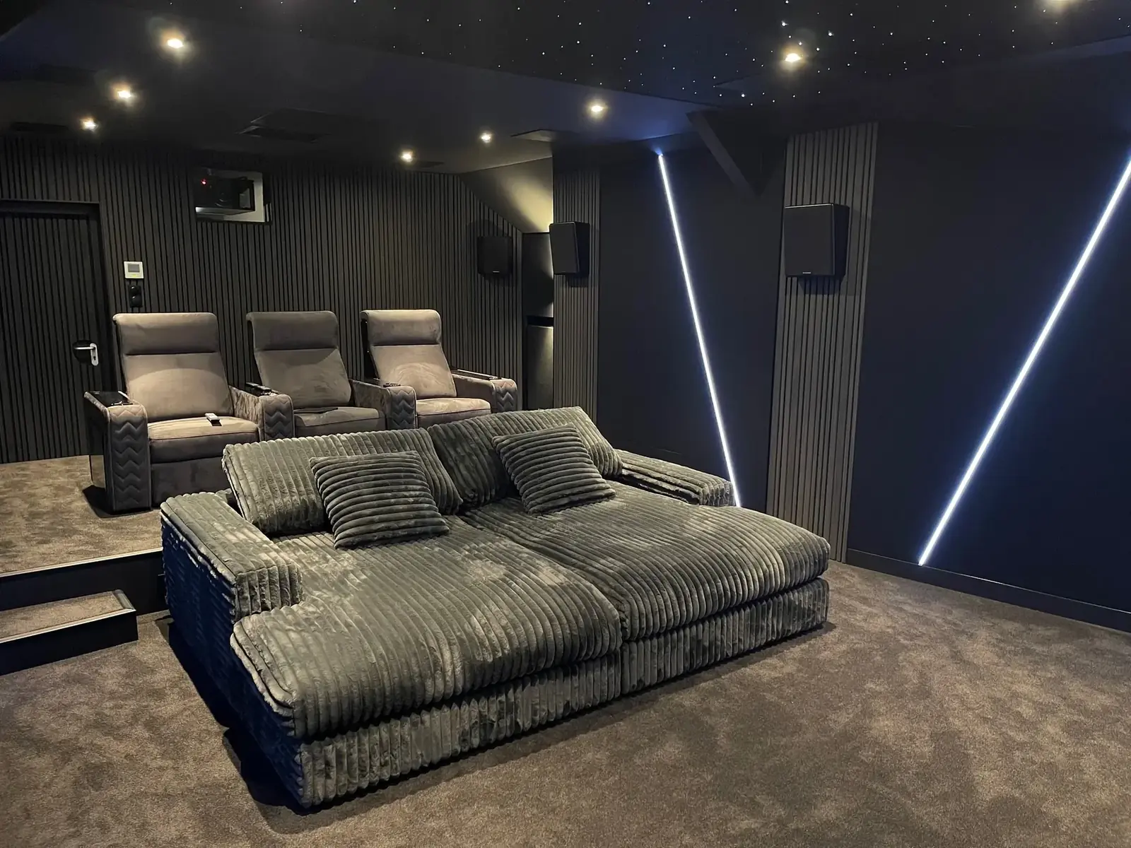 Sofa and light strips