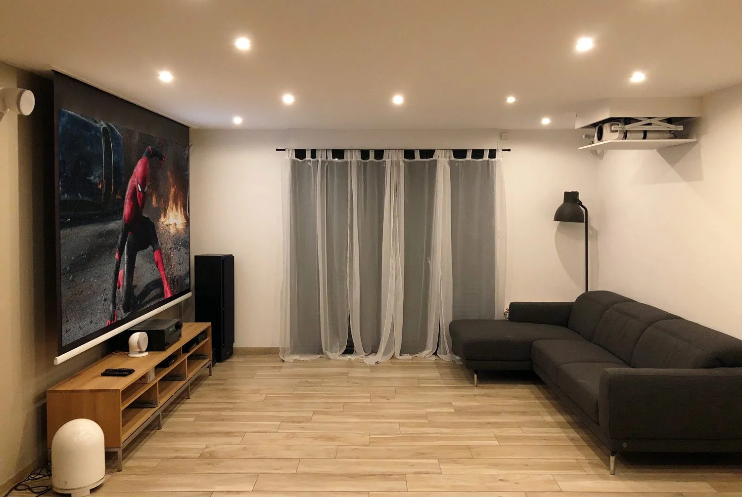 L’Installation Home Cinema en pièce existante de Nordine
