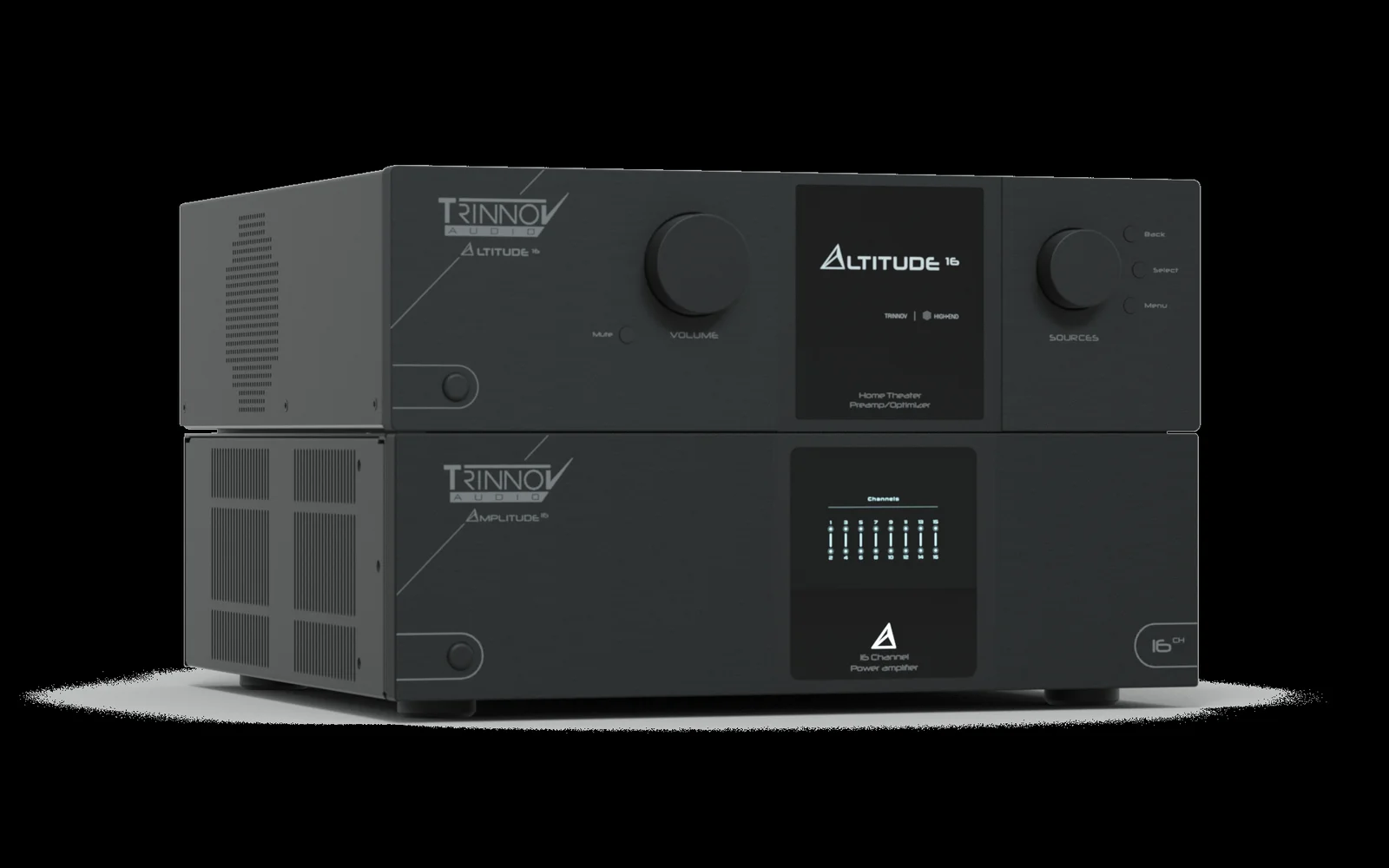 Trinnov Altitude 16 avec amplificateur - rack home cinéma