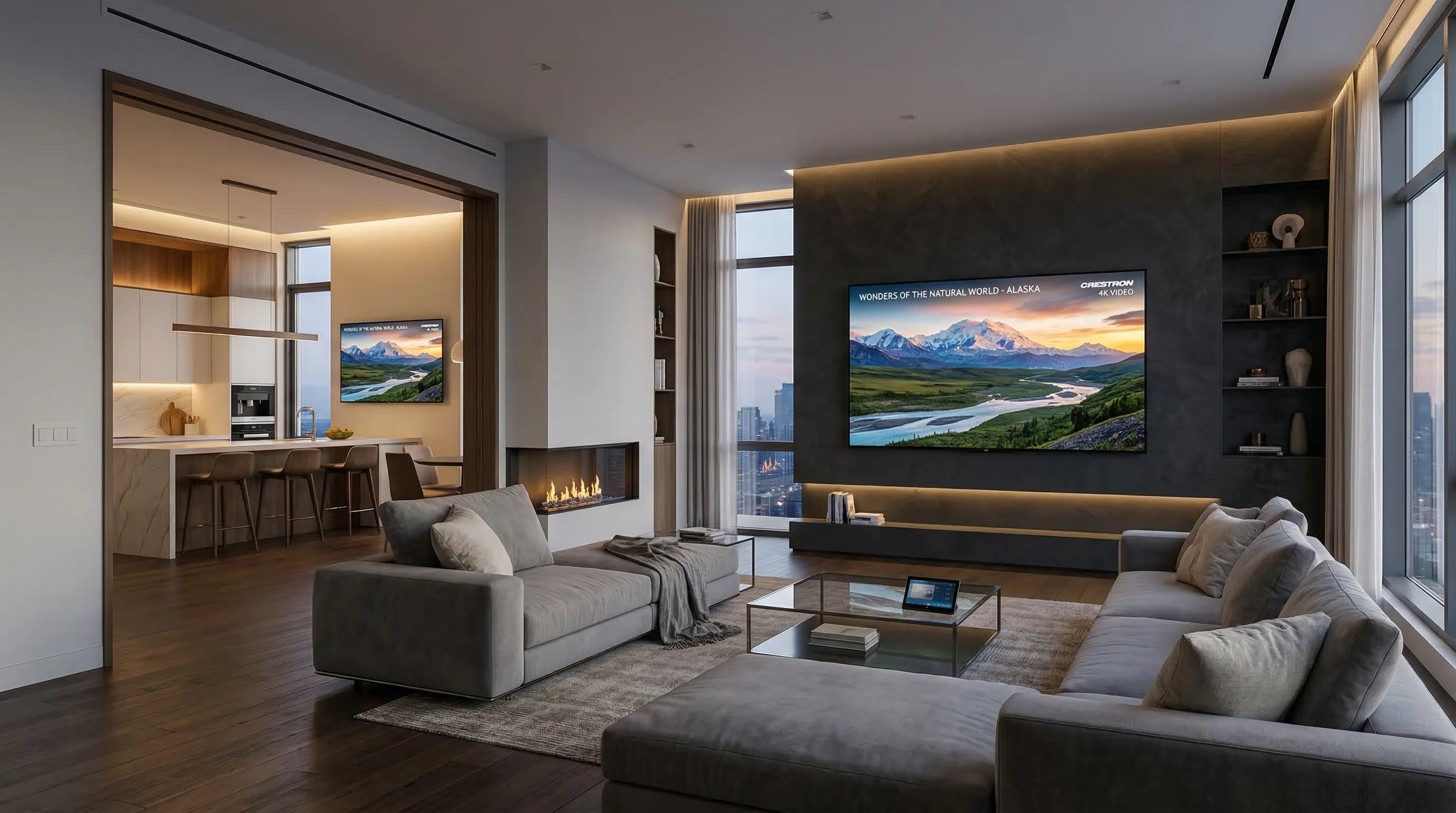 Système de distribution vidéo Crestron DM NVX pour diffusion 4K HDR dans toute la résidence