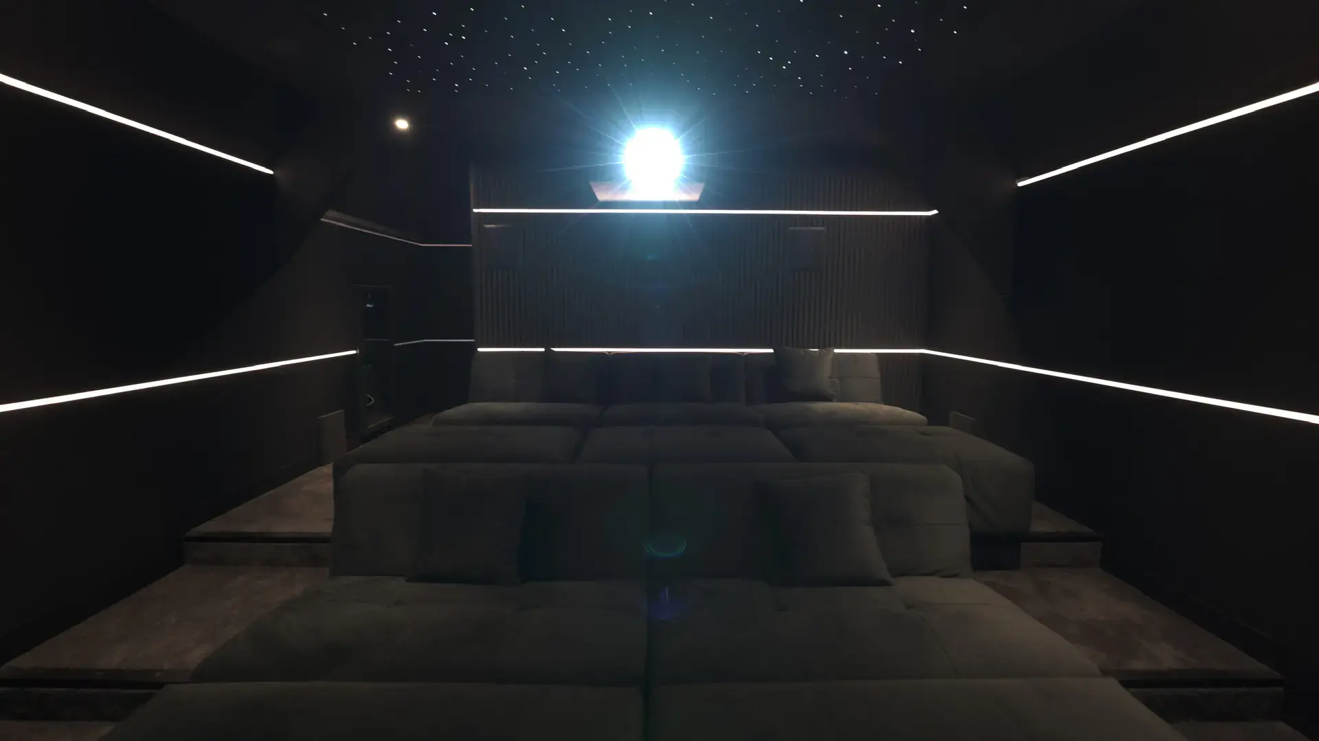 Salle cinéma privée — Projet Bénard