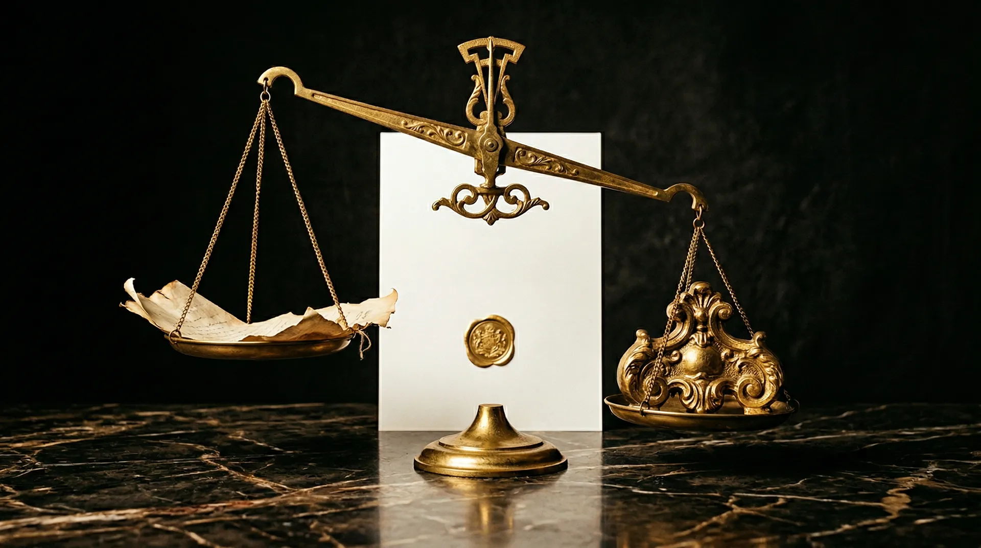 Balance : devis bas barré avec éléments manquants, devis gonflé, au milieu le juste prix