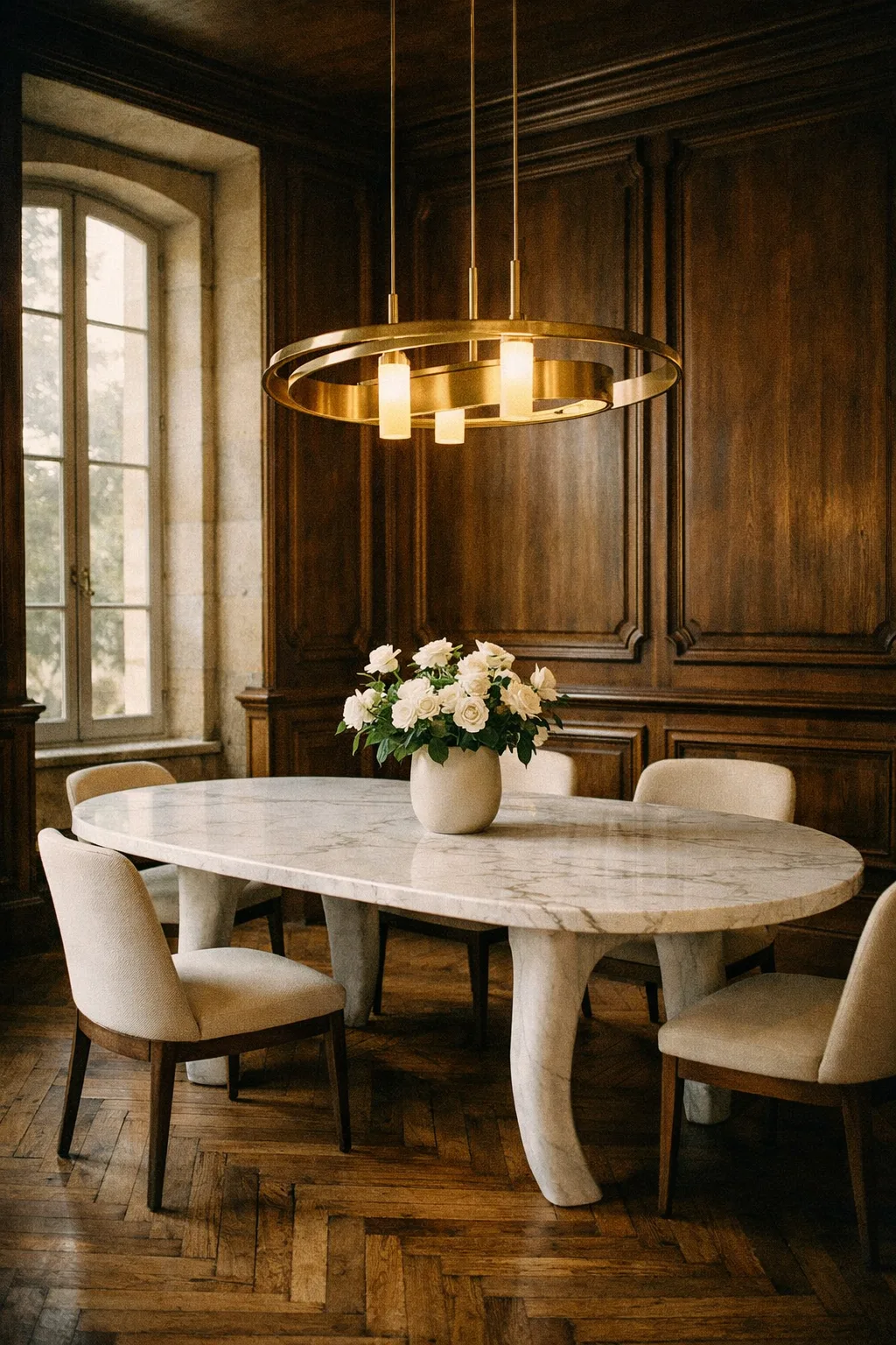 Intérieur néo-classique — boiseries et dorures